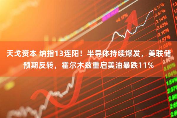 天戈资本 纳指13连阳！半导体持续爆发，美联储预期反转，霍尔木兹重启美油暴跌11%